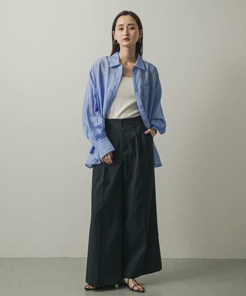 SENSE OF PLACE by URBAN RESEARCH / センスオブプレイス バイ アーバンリサーチ シャツ・ブラウス | タックポケットシアーストライプシャツ | 詳細3