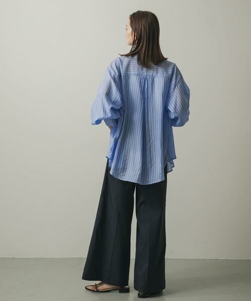 SENSE OF PLACE by URBAN RESEARCH / センスオブプレイス バイ アーバンリサーチ シャツ・ブラウス | タックポケットシアーストライプシャツ | 詳細5