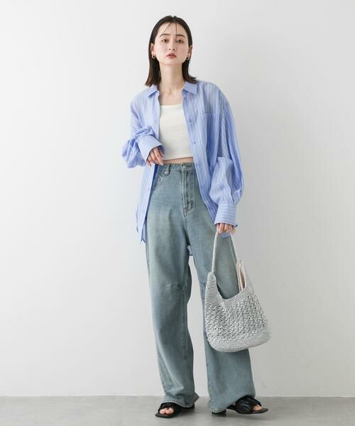 SENSE OF PLACE by URBAN RESEARCH / センスオブプレイス バイ アーバンリサーチ シャツ・ブラウス | タックポケットシアーストライプシャツ | 詳細6