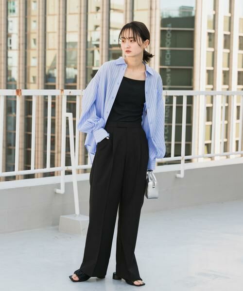 SENSE OF PLACE by URBAN RESEARCH / センスオブプレイス バイ アーバンリサーチ シャツ・ブラウス | タックポケットシアーストライプシャツ | 詳細7