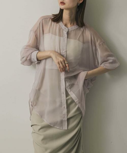 SENSE OF PLACE by URBAN RESEARCH / センスオブプレイス バイ アーバンリサーチ シャツ・ブラウス | バンドカラーシャンブレーシアーシャツ | 詳細24