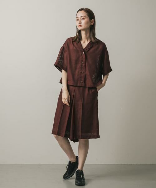 SENSE OF PLACE by URBAN RESEARCH / センスオブプレイス バイ アーバンリサーチ シャツ・ブラウス | リネンライクメッシュシャツ | 詳細3