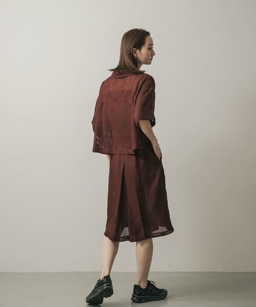 SENSE OF PLACE by URBAN RESEARCH / センスオブプレイス バイ アーバンリサーチ シャツ・ブラウス | リネンライクメッシュシャツ | 詳細4