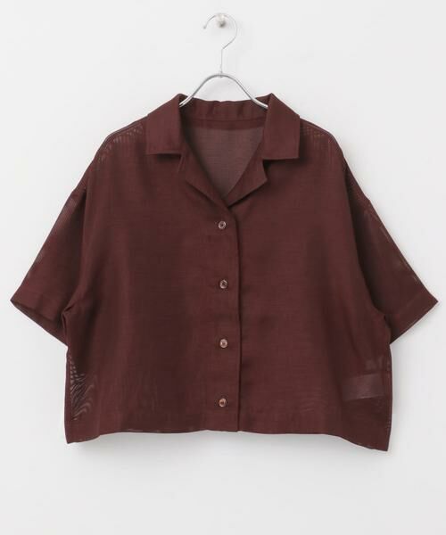 SENSE OF PLACE by URBAN RESEARCH / センスオブプレイス バイ アーバンリサーチ シャツ・ブラウス | リネンライクメッシュシャツ | 詳細5