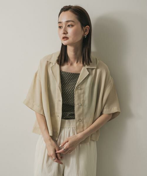 SENSE OF PLACE by URBAN RESEARCH / センスオブプレイス バイ アーバンリサーチ シャツ・ブラウス | リネンライクメッシュシャツ | 詳細7