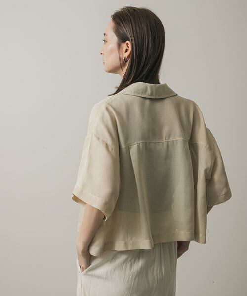 SENSE OF PLACE by URBAN RESEARCH / センスオブプレイス バイ アーバンリサーチ シャツ・ブラウス | リネンライクメッシュシャツ | 詳細8