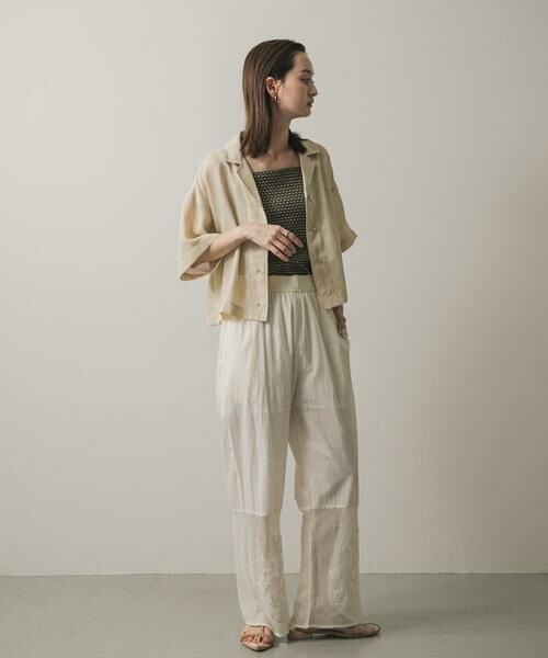 SENSE OF PLACE by URBAN RESEARCH / センスオブプレイス バイ アーバンリサーチ シャツ・ブラウス | リネンライクメッシュシャツ | 詳細9