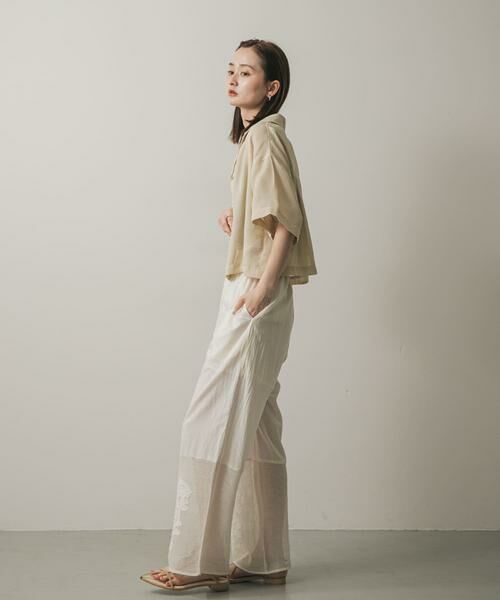 SENSE OF PLACE by URBAN RESEARCH / センスオブプレイス バイ アーバンリサーチ シャツ・ブラウス | リネンライクメッシュシャツ | 詳細10