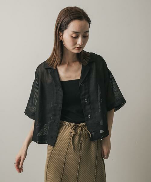 SENSE OF PLACE by URBAN RESEARCH / センスオブプレイス バイ アーバンリサーチ シャツ・ブラウス | リネンライクメッシュシャツ | 詳細17