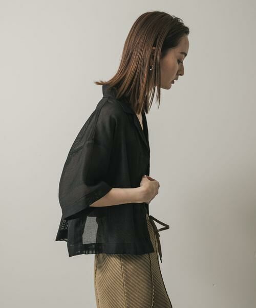 SENSE OF PLACE by URBAN RESEARCH / センスオブプレイス バイ アーバンリサーチ シャツ・ブラウス | リネンライクメッシュシャツ | 詳細18