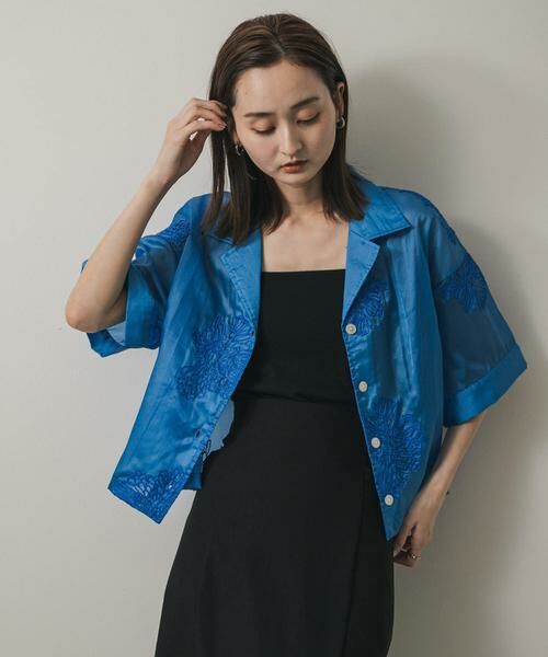 SENSE OF PLACE by URBAN RESEARCH / センスオブプレイス バイ アーバンリサーチ シャツ・ブラウス | インドシシュウクロップドシャツ | 詳細1