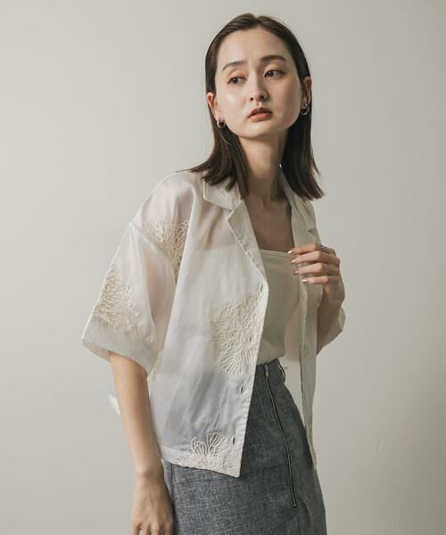 SENSE OF PLACE by URBAN RESEARCH / センスオブプレイス バイ アーバンリサーチ シャツ・ブラウス | インドシシュウクロップドシャツ | 詳細11
