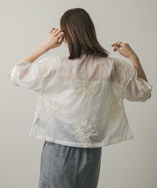 SENSE OF PLACE by URBAN RESEARCH / センスオブプレイス バイ アーバンリサーチ シャツ・ブラウス | インドシシュウクロップドシャツ | 詳細12