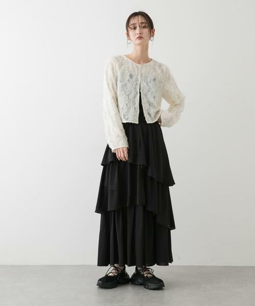 SENSE OF PLACE by URBAN RESEARCH / センスオブプレイス バイ アーバンリサーチ シャツ・ブラウス | クロップドチュールジャガードブラウス | 詳細6