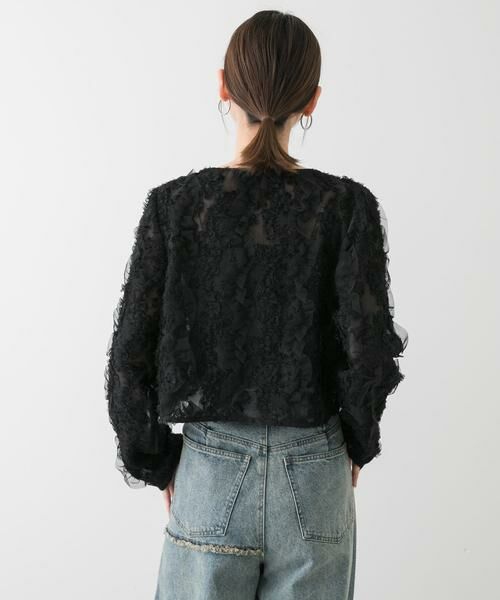 SENSE OF PLACE by URBAN RESEARCH / センスオブプレイス バイ アーバンリサーチ シャツ・ブラウス | クロップドチュールジャガードブラウス | 詳細11