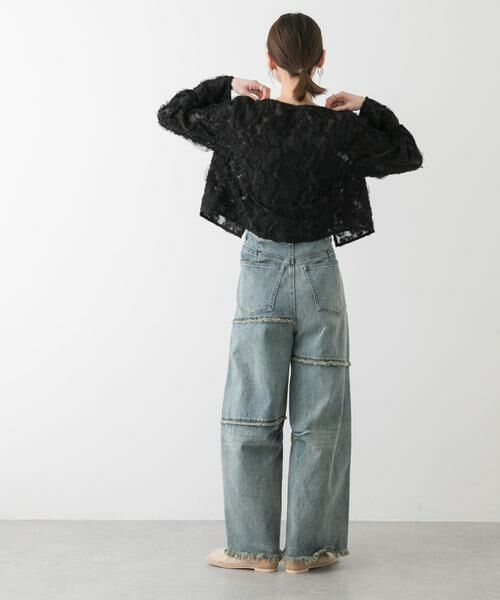 SENSE OF PLACE by URBAN RESEARCH / センスオブプレイス バイ アーバンリサーチ シャツ・ブラウス | クロップドチュールジャガードブラウス | 詳細13