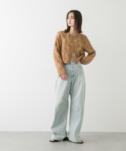 SENSE OF PLACE by URBAN RESEARCH / センスオブプレイス バイ アーバンリサーチ シャツ・ブラウス | クロップドチュールジャガードブラウス | 詳細19