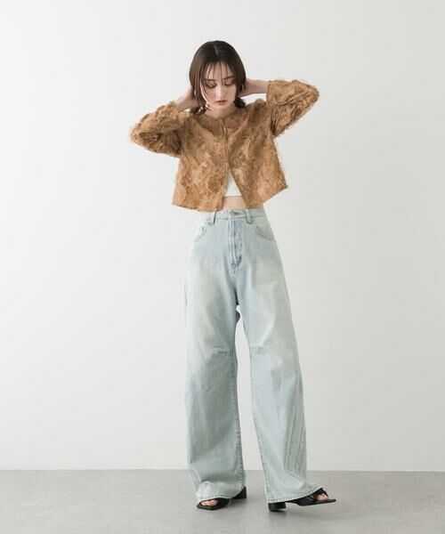 SENSE OF PLACE by URBAN RESEARCH / センスオブプレイス バイ アーバンリサーチ シャツ・ブラウス | クロップドチュールジャガードブラウス | 詳細20