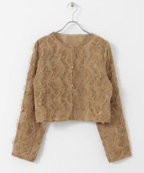 SENSE OF PLACE by URBAN RESEARCH / センスオブプレイス バイ アーバンリサーチ シャツ・ブラウス | クロップドチュールジャガードブラウス | 詳細21