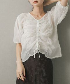 SENSE OF PLACE by URBAN RESEARCH / センスオブプレイス バイ アーバンリサーチ シャツ・ブラウス | シャーリングブラウス(5分袖)