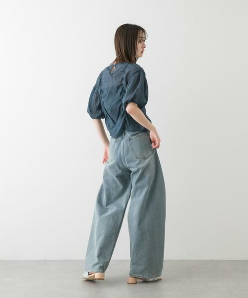 SENSE OF PLACE by URBAN RESEARCH / センスオブプレイス バイ アーバンリサーチ シャツ・ブラウス | シャーリングブラウス(5分袖) | 詳細7