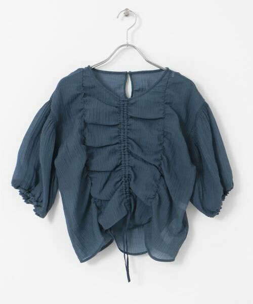 SENSE OF PLACE by URBAN RESEARCH / センスオブプレイス バイ アーバンリサーチ シャツ・ブラウス | シャーリングブラウス(5分袖) | 詳細8