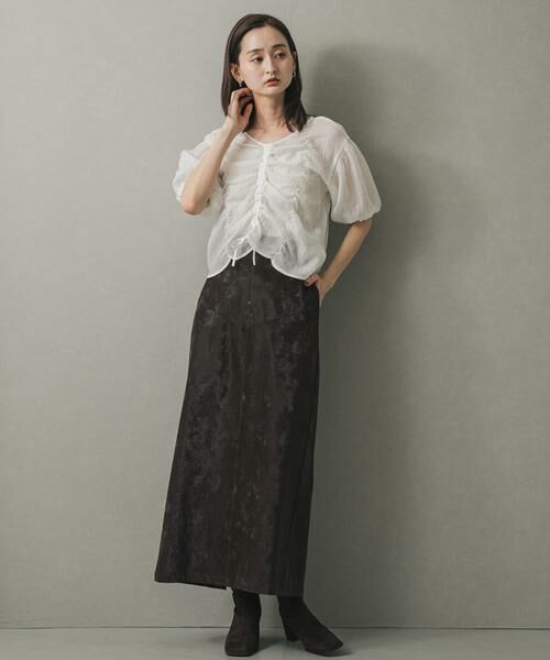 SENSE OF PLACE by URBAN RESEARCH / センスオブプレイス バイ アーバンリサーチ シャツ・ブラウス | シャーリングブラウス(5分袖) | 詳細19