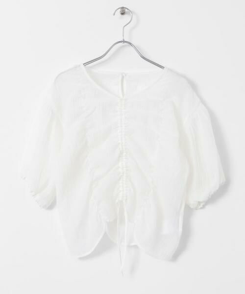 SENSE OF PLACE by URBAN RESEARCH / センスオブプレイス バイ アーバンリサーチ シャツ・ブラウス | シャーリングブラウス(5分袖) | 詳細23