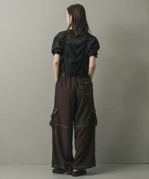 SENSE OF PLACE by URBAN RESEARCH / センスオブプレイス バイ アーバンリサーチ シャツ・ブラウス | シャーリングブラウス(5分袖) | 詳細30