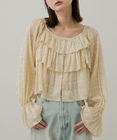 SENSE OF PLACE by URBAN RESEARCH / センスオブプレイス バイ アーバンリサーチ シャツ・ブラウス | クロップドフリルブラウス