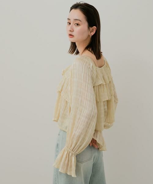 SENSE OF PLACE by URBAN RESEARCH / センスオブプレイス バイ アーバンリサーチ シャツ・ブラウス | クロップドフリルブラウス | 詳細3