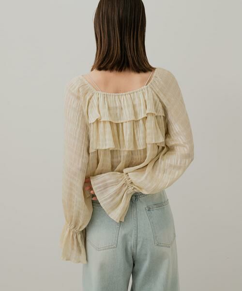 SENSE OF PLACE by URBAN RESEARCH / センスオブプレイス バイ アーバンリサーチ シャツ・ブラウス | クロップドフリルブラウス | 詳細4