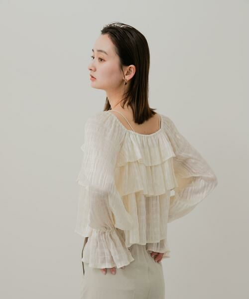 SENSE OF PLACE by URBAN RESEARCH / センスオブプレイス バイ アーバンリサーチ シャツ・ブラウス | クロップドフリルブラウス | 詳細15