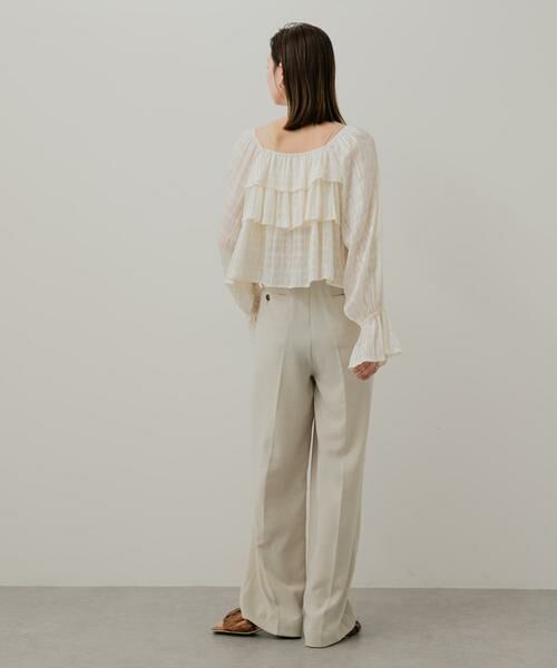 SENSE OF PLACE by URBAN RESEARCH / センスオブプレイス バイ アーバンリサーチ シャツ・ブラウス | クロップドフリルブラウス | 詳細19