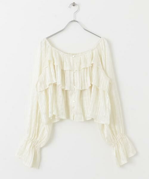 SENSE OF PLACE by URBAN RESEARCH / センスオブプレイス バイ アーバンリサーチ シャツ・ブラウス | クロップドフリルブラウス | 詳細20