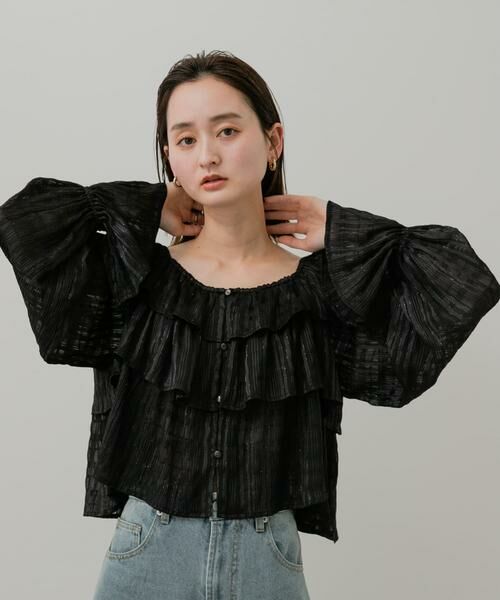 SENSE OF PLACE by URBAN RESEARCH / センスオブプレイス バイ アーバンリサーチ シャツ・ブラウス | クロップドフリルブラウス | 詳細22