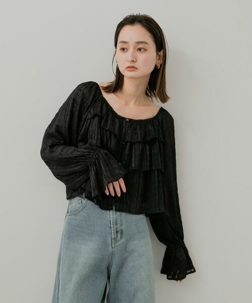 SENSE OF PLACE by URBAN RESEARCH / センスオブプレイス バイ アーバンリサーチ シャツ・ブラウス | クロップドフリルブラウス | 詳細23