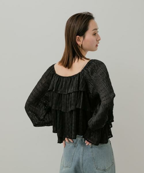 SENSE OF PLACE by URBAN RESEARCH / センスオブプレイス バイ アーバンリサーチ シャツ・ブラウス | クロップドフリルブラウス | 詳細24