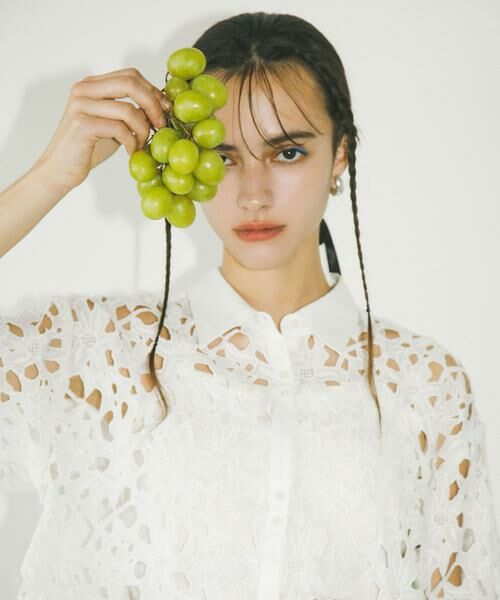 SENSE OF PLACE by URBAN RESEARCH / センスオブプレイス バイ アーバンリサーチ シャツ・ブラウス | レースクロップドシャツ(半袖) | 詳細11