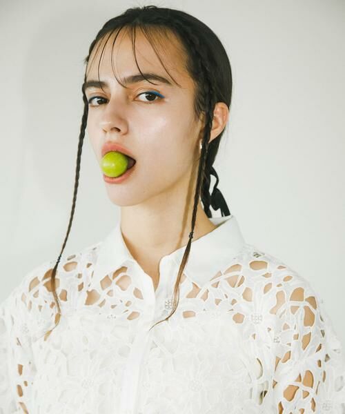 SENSE OF PLACE by URBAN RESEARCH / センスオブプレイス バイ アーバンリサーチ シャツ・ブラウス | レースクロップドシャツ(半袖) | 詳細12