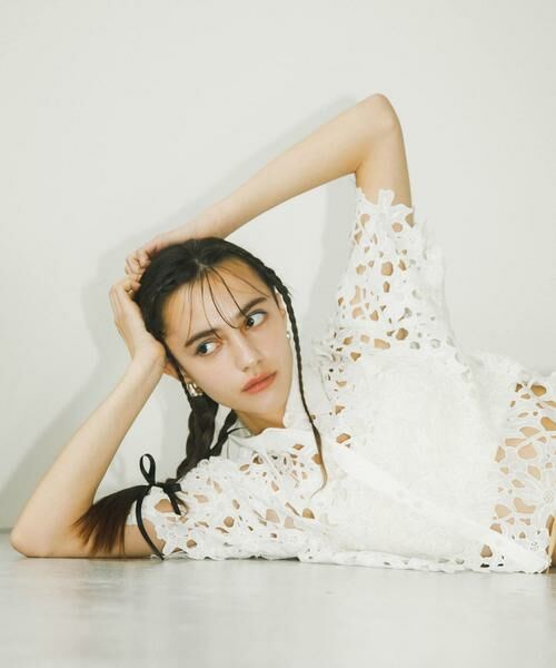 SENSE OF PLACE by URBAN RESEARCH / センスオブプレイス バイ アーバンリサーチ シャツ・ブラウス | レースクロップドシャツ(半袖) | 詳細13