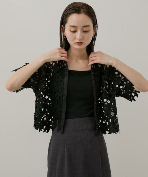 SENSE OF PLACE by URBAN RESEARCH / センスオブプレイス バイ アーバンリサーチ シャツ・ブラウス | レースクロップドシャツ(半袖) | 詳細17