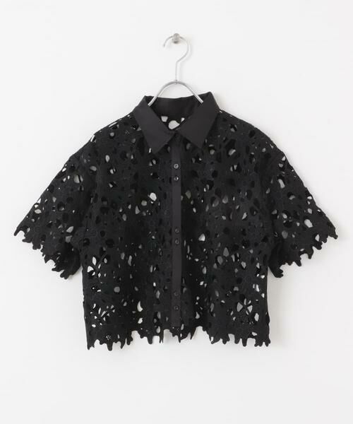 SENSE OF PLACE by URBAN RESEARCH / センスオブプレイス バイ アーバンリサーチ シャツ・ブラウス | レースクロップドシャツ(半袖) | 詳細21