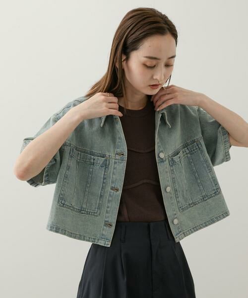 SENSE OF PLACE by URBAN RESEARCH / センスオブプレイス バイ アーバンリサーチ シャツ・ブラウス | クロップドデニムシャツ | 詳細1