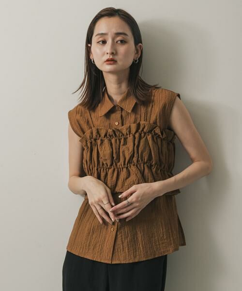 SENSE OF PLACE by URBAN RESEARCH / センスオブプレイス バイ アーバンリサーチ シャツ・ブラウス | ビスチェセットノースリーブシャツ | 詳細1