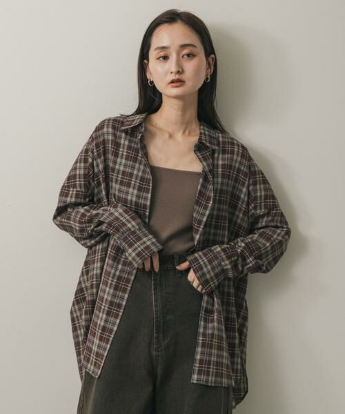 SENSE OF PLACE by URBAN RESEARCH / センスオブプレイス バイ アーバンリサーチ シャツ・ブラウス | 『UR TECH』『UVカット』チェックルーズシャツ | 詳細1