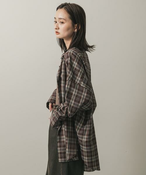 SENSE OF PLACE by URBAN RESEARCH / センスオブプレイス バイ アーバンリサーチ シャツ・ブラウス | 『UR TECH』『UVカット』チェックルーズシャツ | 詳細2