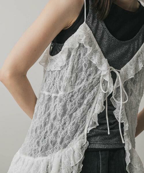 SENSE OF PLACE by URBAN RESEARCH / センスオブプレイス バイ アーバンリサーチ キャミソール・チューブトップ | フリルレースキャミトップ | 詳細1