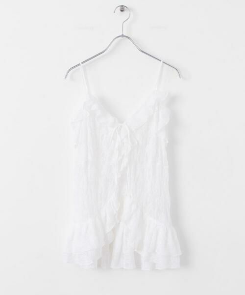 SENSE OF PLACE by URBAN RESEARCH / センスオブプレイス バイ アーバンリサーチ キャミソール・チューブトップ | フリルレースキャミトップ | 詳細5