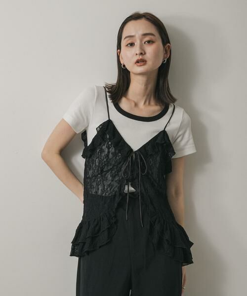 SENSE OF PLACE by URBAN RESEARCH / センスオブプレイス バイ アーバンリサーチ キャミソール・チューブトップ | フリルレースキャミトップ | 詳細7